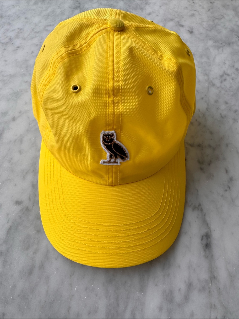 New Official October's Very Own Nylon OVO Owl Logo Sportcap Hat YELLOW Drake